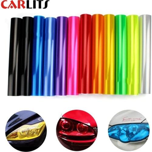 Car body sticker 30cm*100cm Auto Car Sticker Smoke Fog Light HeadLight Taillight Tint Vinyl Film Sheet Available Car Decora CJ