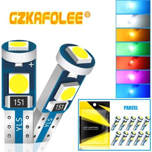 T5 W3W W1.2W Instrument LED Signal Lamp For Air conditioner button light Instrument LED Light Dashboard Warning Indicator Button