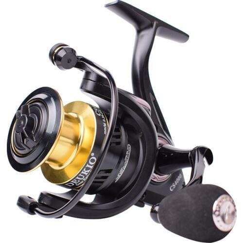 DEUKIO Ultralight Spinning Fishing Reel 3000 7000 Max Drag 7-13kg Metal Spool Freshwater Saltwater Carp Fishing Spinning Reel