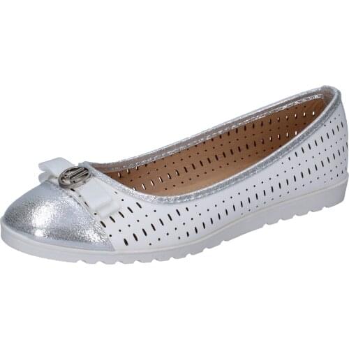 LANCETTI ballet flats woman synthetic leather White