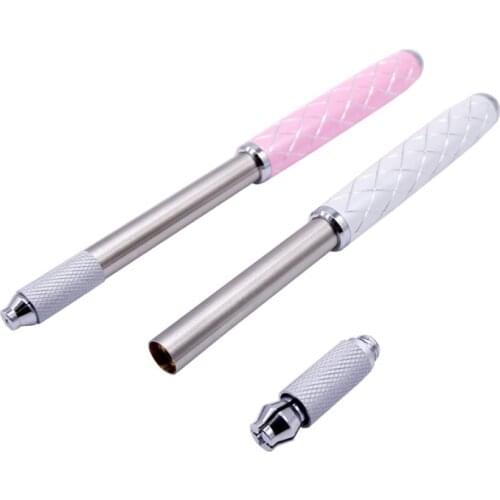 1PC New Design Stainless Steel Microblading Manual Tattoo Pen Machines for 3D Eyebrow Embroidering Permanent Makeup Accessories
