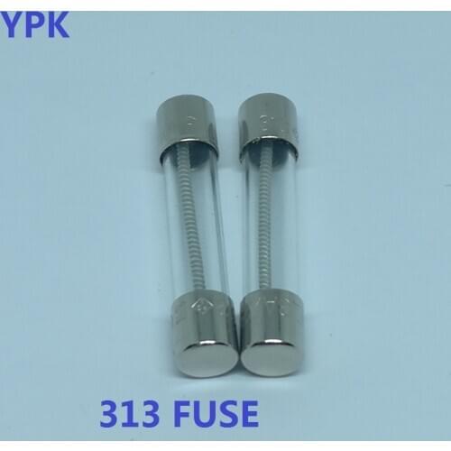 10PCS/LOT fuse 250V T1A T2A T3A T6.3A T8A 313FUSE Glass fuse Slow-fusing Dimensions:6*32mm 313 FUSE