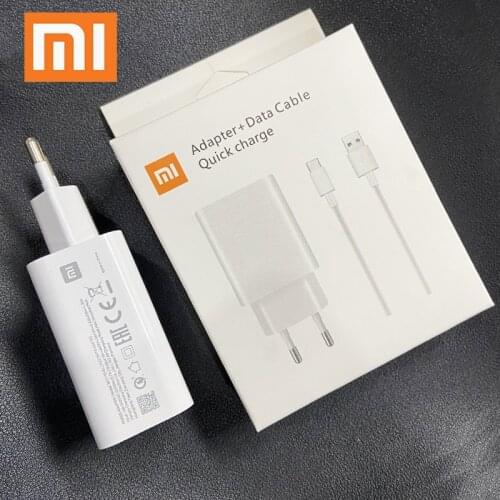 Xiaomi 11 Fast Charger 27W QC 4.0 turbo quick charge adapter usb type c cable for mi 10 9 9t Poco F2 pro k40 k20 pro mi note 10