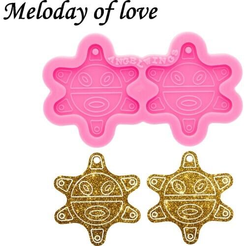 Glossy Silicone INDIAN SUN Resin Keychain Mold, Epoxy Earring Jewelry Resin Casting, Clay Molds In Sculpture DY0787