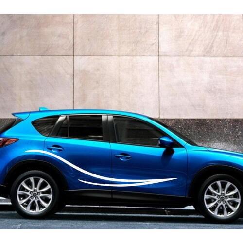 HotMeiNi 200CM*30CM 2 X Car Racing pinstripes Door Decal Vinyl Auto Motor Sticker Graphics Car Stickers