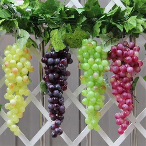 Grape fake Fruit string bunches props hotel bar cafa restaurant shop store home decor Simulation artificial hanging fruit model