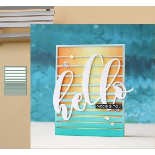 JMCRAFT Rectangle Small Strip Background #10 Metal Cutting Dies DIY Scrapbook Handmade Paper Craft Metal Steel Template Dies