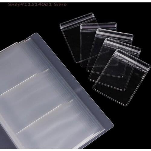 Transparent Jewelry Storage Book Jewelry Zip-lock Bag Reclosable Transparent bag