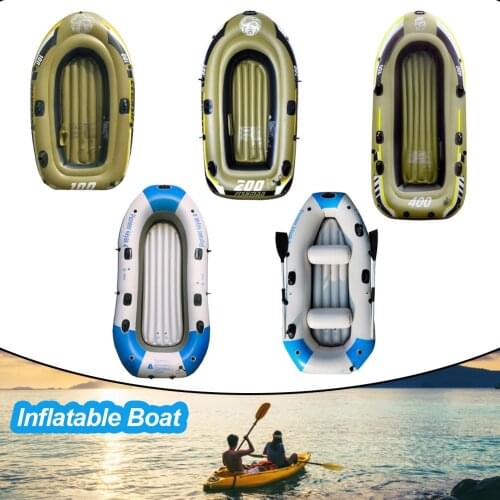 Thickened Inflatable Boat Foldable Rubber PVC Boat 2/3/4 Person Fishing Boat Wear-resistant Drifting Boat Boat Accessories
