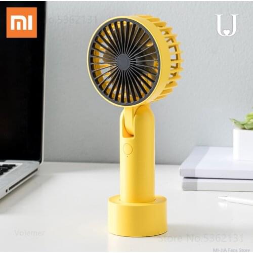 Youpin JORDAN&JUDY Handheld Mini Fans USB Charge Portable Cooler Outdoor Office Mute Desktop Small Electric Fan Shaking Head Fan