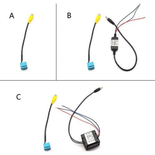 1PC Car RCA Rear View Camera Plus Timer Relay Delay Filter MIB Conversion Cable Wire