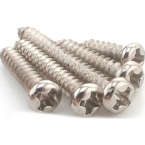 200PCS-M1.4*3/4/5/6/8/10 Nickel-plated Mini-head Cross Round Head Tapping Screws /Electronic Small Screws