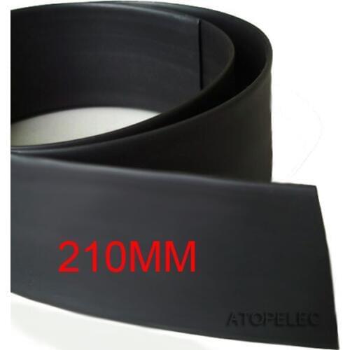 335mm Wide / 210mm Diameter Polyolefin 2:1 Heat Shrink Tubing ROHS UL Black Color