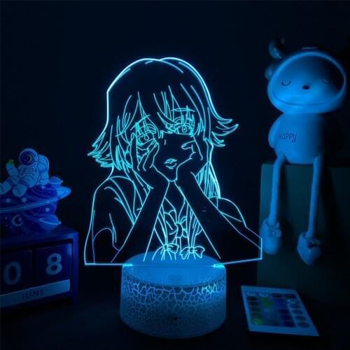 3D Anime Lamp Future Diary Led Night Light Mirai Nikki Figure Bedside Lamp for Bedroom Decor Child Kids Birthday Gift