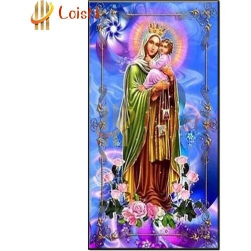 Diy full square round drill Angel, virgin, holy child diamond painting 5d diamond mazayka embroidery crystal icons wall decor