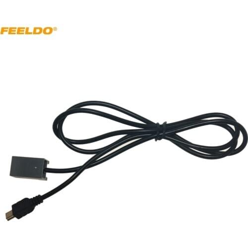 FEELDO Car Radio Audio Mini USB Cable Female Port Extension 5Pin Wire Adapter For Honda Civic/Accord/Odyssey Mitsubishi Lancer
