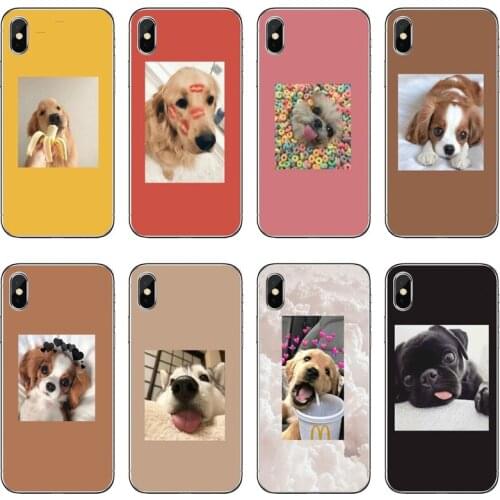 Funny puppy dog aesthetic Accessories Phone Case For Huawei P40 P30 P20 Pro P10 P9 Lite Y5 Y6 Y7 Y9 P Smart Plus 2018 2019