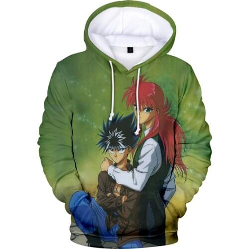 Childrens Hoodies New YuYu Hakusho Comic Hoodies Sweatshirt Kids Casual Hooded Trend Style 3D Printed YUYU Hakusho Kids Clothes