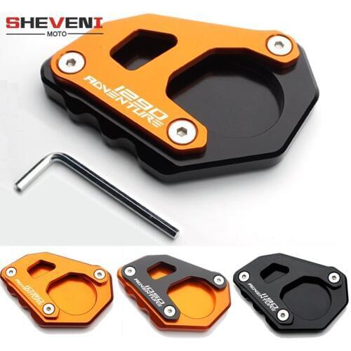 For KTM Adventure 1290 1050 1090 1190 Adv Motorcycle Accessories CNC Kickstand Foot Side Stand Extension Pad Support Plate