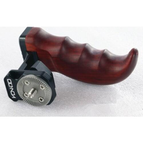 DSLR Wooden Handle Hand Grip Side Handle ARRI Rosette 1/4 screw for SONY A7 BMPCC 4K 6K 5D4 dslr camera CAGE