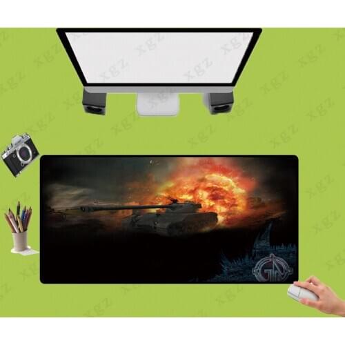 XGZ Anti-slip World of Tanks Mouse Pad Gamer Gaming Mousepad Keyborad Large Mat Locking Edge Padmat for Laptop Office CSGO DOTA
