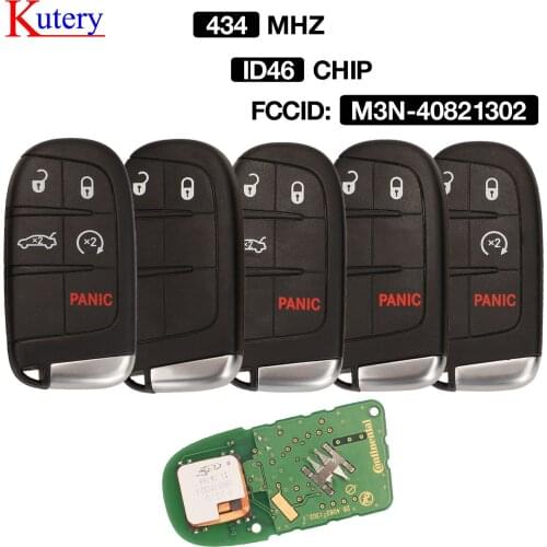 Kutery remote for Dodge Journey Crossroad, R/T, SE, SXT, GT Durango Citadel Pursuit FCC ID: M3N-40821302 id46 434mhz