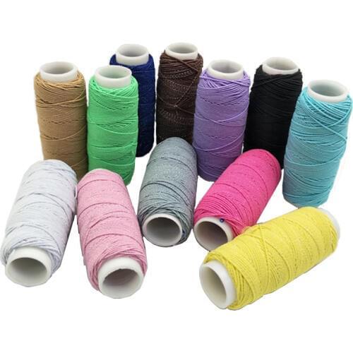 Sewing Line Rope 30m Long/ 1 Roll Colorful Elastic Bands Elastic string wrinkled for dress sewing DIY Accessories AA8514