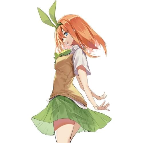 Cute Anime Girl Nakano Yotsuba Stickers for The Quintessential Quintuplets Vinyl Windshield Bumper Motorcycle Helmet Decal