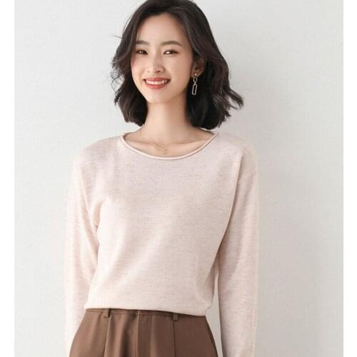 MRMT 2021 Brand New womens round collar Korean version of loose-fitting sweaters women Soft Women sweater Sweater for fomale