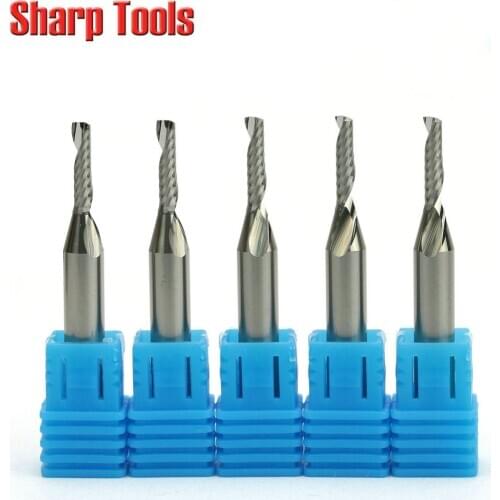 NEW 5pcs/lot 6x3x12mm Single Flute CNC Router Tool Bits for MDF Wood Acrylic Milling and Cutting Machine Free Shipping