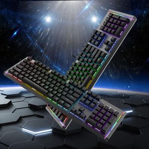 Origina zuoya X61 Gaming Mechanical Keyboard Translucent Russian/English characters Wired USB LED Backlight Keyboard for Gamer