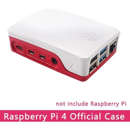 Original Raspberry Pi 4 Official Case ABS White & Red Shell Plastic Enclosure Box for Raspberry Pi 4 Model B