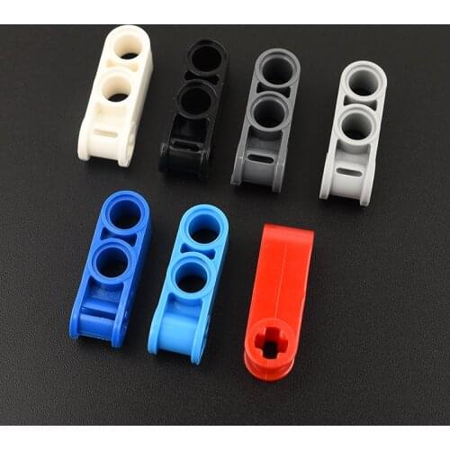 10PCS 42003 Axle and Pin Connector Perpendicular 3L with 2 Pin Holes Building Block Bricks Accessories Assembly Parts MOC Toys