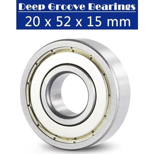 6304ZZ Bearing 20*52*15 mm ABEC-3 ( 2 PCS ) For Blower Vacuums Saw Trimmer Deep Groove 6304 Z ZZ Ball Bearings 6304Z
