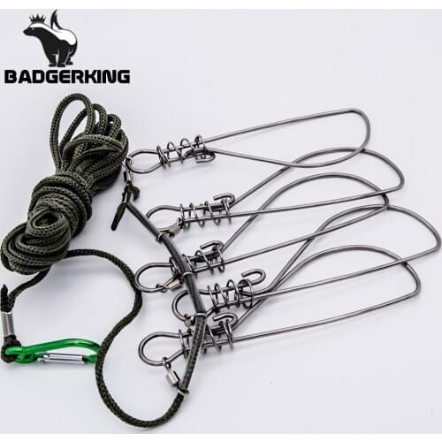 5 Meters Kukan Fish Lock keep fish alive fishing Accessories Stainless Steel fish holder Sea River for beach fishing