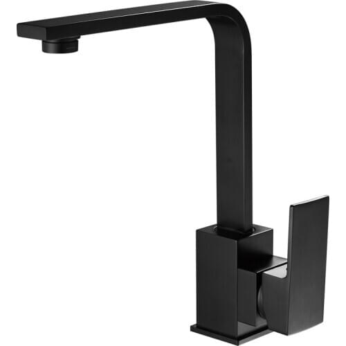 Free Shipping Polished Black Brass Swivel Kitchen Sinks Faucet 360 degree rotating Kitchen Mixer Tap