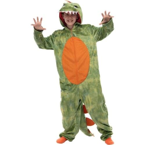 Snailify Kids Dinosaur Costume Boys Animal Cosplay For Purim Carnival Party Dinosaur Pajamas For Child Hooded Jumpsuit