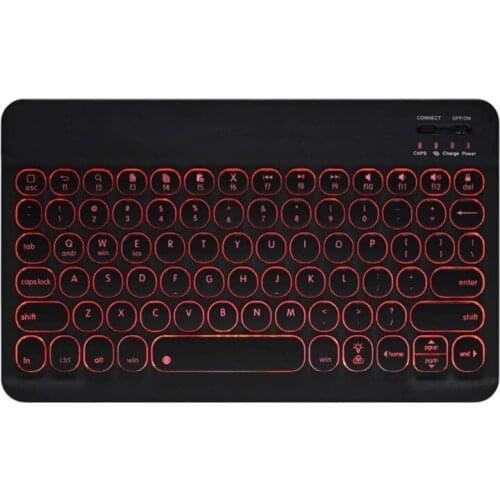 LED Bluetooth-compatible Keyboard Wireless Key Board Pc Tablet for Windows Androids