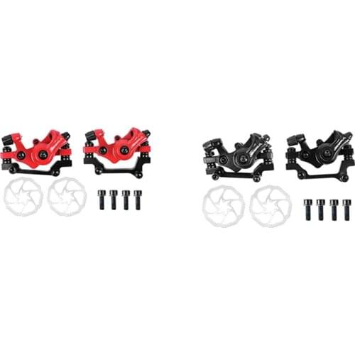 JEDERLO Bicycle Disc Brake Electric Bicycle Mechanical Brake System F160-R140/F180-R160 XTR Brake Pads 160mm Disc