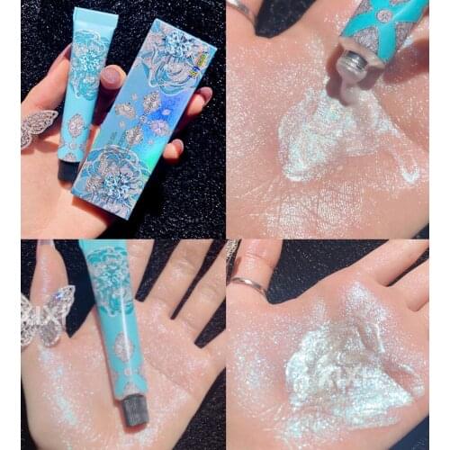 Liquid Highlighter Makeup Stick Gloss Diamond Face Body Eyeshadow Contouring Brightening Glitter Powder Lasting Beauty Makeup