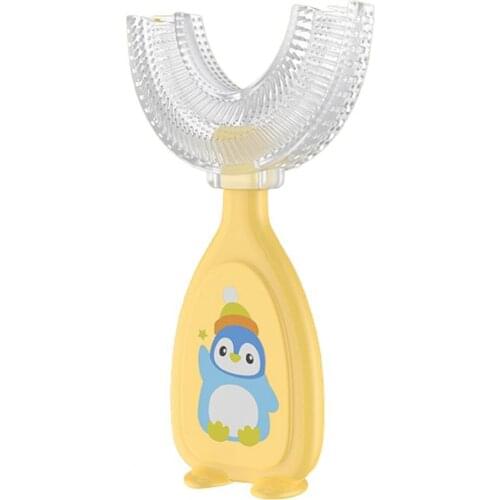 Kids Toothbrush PP Handle 360 Degrees Cleaning Portable Baby U Shape Manual Toothbrushes Gum Care Infant Safe Tooth Cleaning