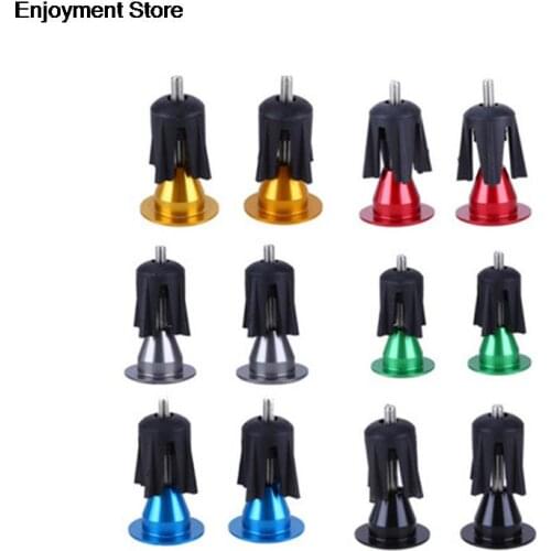 1 Pair Bike Grip Handle Bar End Cap Aluminium Alloy MTB Handlebar Grips Plugs Caps For Bicycle Handlebar Accessory