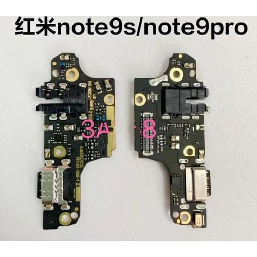 10pcs/lot For Xiaomi Note 9s USB Charger Charging Port Dock Connector Flex Cables For Note 9 Pro USB Charing Port Repair Parts