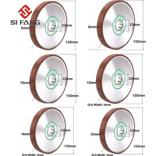100mm/125mm/150mm Parallel Diamond Grinding Wheel Grinder Disc For Mill Sharpening Tungsten Steel Carbide Rotary Abrasive Tools
