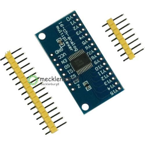 CD74HC4067 16-Channel Analog Digital Multiplexer Breakout Board Module For Arduino 2V-6V Microcontroller Precise Module