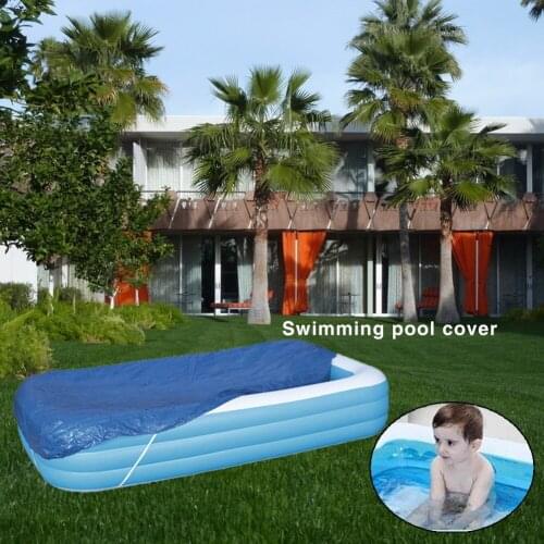 2021 Swimming Pool Thicken Cover For Square Swimming Pools Waterproof Rainproof Dust Cover Tarpaulin With Wear-resistant Rope