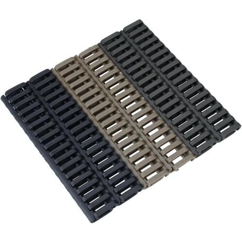 Tactics 4pcs Rifle Handguard Heat Resistant Ladder Rubber Picatinny Rail Covers