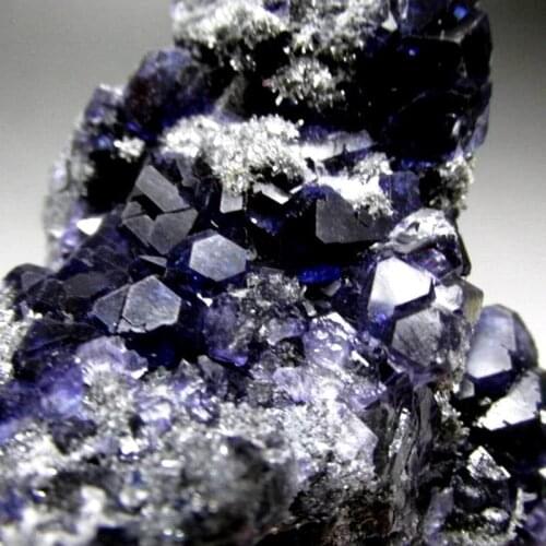 431g Royal Blue Fluorite Geode on Matrix - crystals and stones healing Mineral specimen Home Decor feng shui decoration