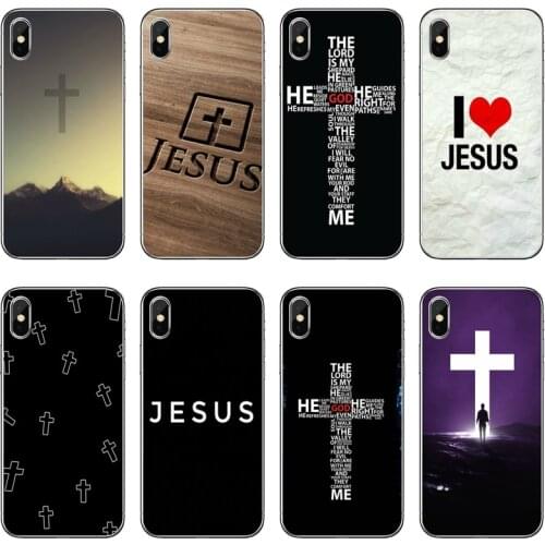 Accessories Phone Case Jesus Christ Bible cross For iPhone 12 11 Pro Max Mini XS Max XR X 8 7 Plus 6 6S Plus 5 5S SE 2020