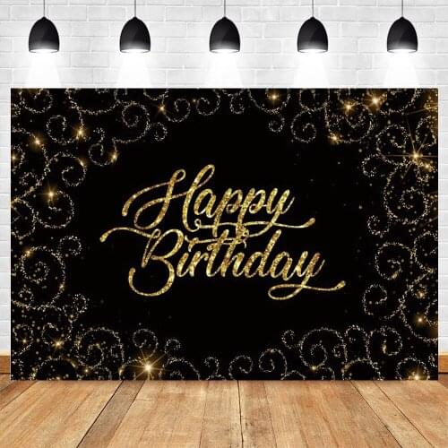 Glitter Golden Dots Birthday Custom Photographic Background Vinyl Party Photography Backdrops Home Studio Shoot Photophone Prop